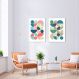 Quadro Bauhaus Colors 88x60 2-60x43 Filete Branco