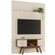 Painel E Bancada Tv 65 Pol 245x179 cm Silverstone Naturale Off White MADETEC
