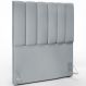 Cabeceira Cama Box Solteiro 100 cm Dália W01 Suede Cinza - Lyam Decor