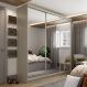 Guarda-Roupa Casal com 3 Espelhos Geneve 3 Portas 4 Gavetas Bege