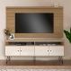 Conjunto de Rack Liberty com Painel para TV até 75 Polegadas Nevada Carvalho e Off White