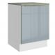 Balcão 60 cm 1 Porta Branco/Cinza Lux Madesa