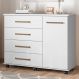 Cômoda com Rodízios Flynn Branco