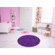 TAPETE INFANTIL QUARTO DE CRIANÇA ANTIALÉRGICO EM PVC ROXO DOCES 70cm REDONDO