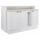 Bancada E Balcao Gourmet 146 cm CE818 Americana Branco Calcare Henn
