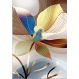 Quadro Decorativo Floral Moderno Figurativo, Tela em Canvas na Vertical ideal para ambiente de Sala, Quarto e Hall (100x70 cm)