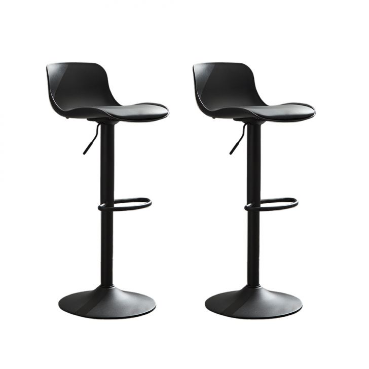 Conjunto com 2 Banquetas Giratórias Reims Preto