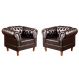 Conjunto De 2 Poltronas Dom Pedro Chesterfield Capitonê - Couríssimo Café