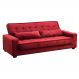 Sofá Cama 3 Lugares Speciale Montana Suede Pena Vinho D'Rossi