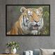Quadro Decorativo Tigre Boca Aberta-24x34Cm