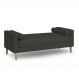 Recamier Berlim 1,20m Suede Preto - Inova Decorações