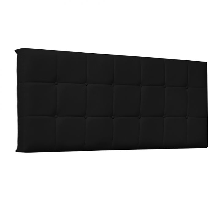 Painel para Cama Box King Verona Poliuretano Preto