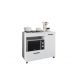 Balcão Branco Para Cooktop de 4 bocas Com Espaço Para Forno Com Porta Mp