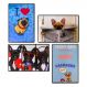 Kit 04 Placas de MDF Decorativas Dog 19,5x29,5 - D'Rossi