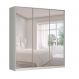 Guarda-Roupa Casal com Espelho Tunas VI 3 Portas 3 Gavetas Branco