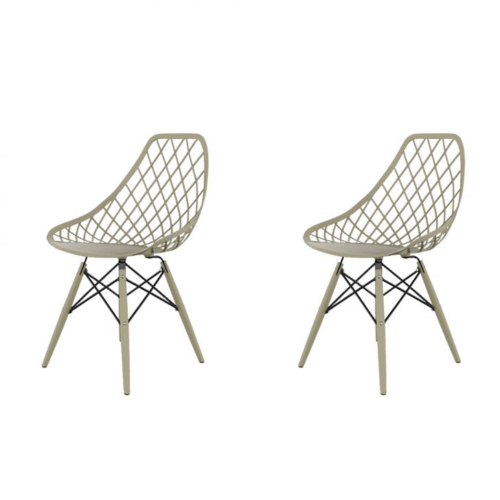 Conjunto com 2 Cadeiras Kaila DSW Fendi