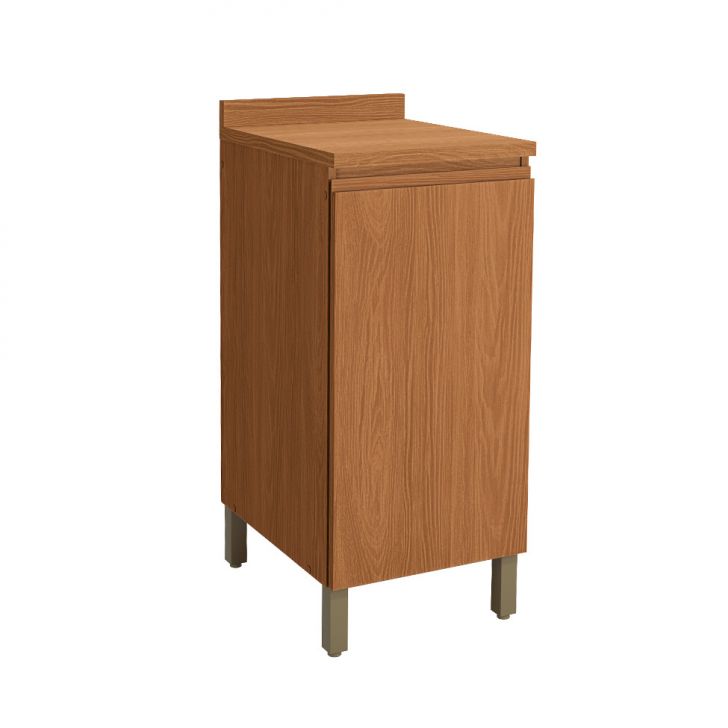 Balcão de Cozinha com Tampo Valence 1 Porta Canela 40 cm