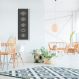 Quadro Boho Olhos Místicos 120x43 Caixa Branco Preto