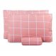 Jogo de Lençol Queen Classic Estampado 160 Fios 3 Peças - Grid Rose