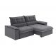 Image of Sofá 4 Lugares Retrátil e Reclinável Venetto Veludo Slim Titânio 250 cm MO895UP26JGNMOB
