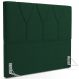 Cabeceira Cama Box Casal King 195 cm Aurora W01 Suede Verde Musgo - Lyam Decor