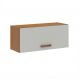 Armário Aéreo Essência 100% MDF 1 Porta Freijó e Off White
