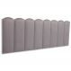 Cabeceira Queen Estofada Para Cama Box Kit 8 Placas Adesivas - Modelo Nuvem Suede Cinza