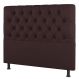 Cabeceira Cama Box Solteiro Nice 90cm Suede Marrom - Desk Design