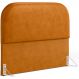 Cabeceira Cama Box King 195cm Orgânica Lanna W01 Couríssimo Whisky - Lyam Decor