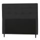 Cabeceira Casal 140cm Para Cama Box Luna Suede Preto - DS Estofados