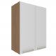 Armario Aereo 2 Portas 60 cm MDP CZ3141 Freijo Branco Tecno Mobili