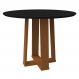 Mesa Isabela 100x100cm - Ypê/Preto