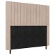 Cabeceira Cama Box Solteiro Nala 90cm Suede Bege - Desk Design