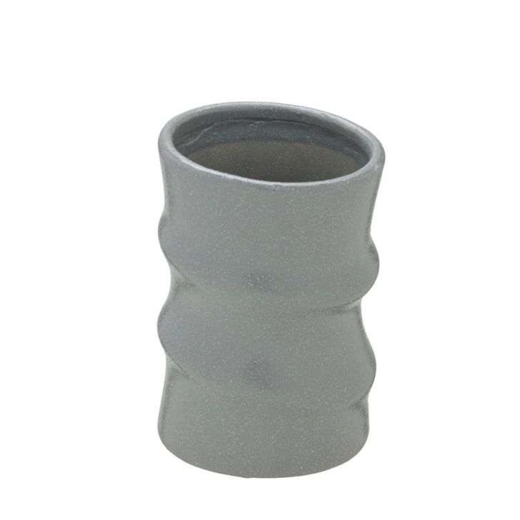 Vaso Decorativo Curvas II Cinza