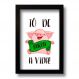 Quadro Decorativo Frase Divertida To De Bacon 33x43 cm