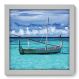 Quadro Decorativo - Praia - 22cm x 22cm - 004qnpab