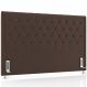 Cabeceira Cama Box King 195cm Estofada Frizza P05 Veludo Marrom - Lyam Decor