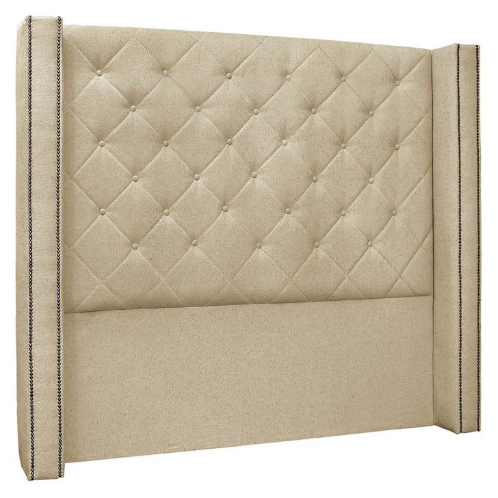 Cabeceira Solteiro Cama Box 90cm Louise S06 Linho Dourado - Mpozenato
