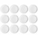 Jogo 12 Pratos de Sobremesa em Porcelana 19cm Classe Única Iguaçu Germer Branco