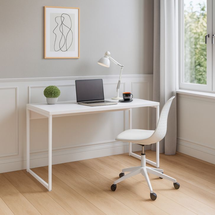 Escrivaninha Nanda Branca 135 cm