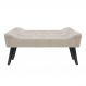 Banco | Banqueta Estofado Paris 1,20m Suede Bege - Inova Decor