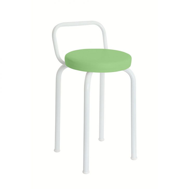 Banco | Banqueta Premium Branco e Verde