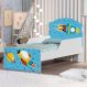 Cama Infantil Foguete Com Colchão