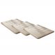Kit Tapete De Banheiro Super Soft 60 x 40 Bege Camesa 3 peças