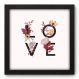 Quadro Decorativo - Love - 22cm x 22cm - 008qnrap