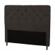 Cabeceira Solteiro 90cm Para Cama Box Ravena Suede Marrom - DS Estofados