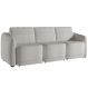 Sofá Cama para Sala de Estar 3 Lugares 276cm Montserrat K01 Bouclê Creme - Lyam Decor
