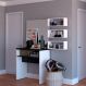 Conjunto de Aparador e 3 Nichos Balin Branco e Preto