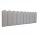 Cabeceira King Estofada Para Cama Box Kit 10 Placas Adesivas - Modelo Nuvem Linho Gelo