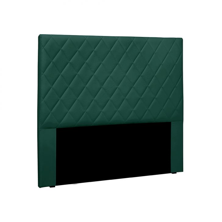 Cabeceira Casal Esmeralda Veludo Verde